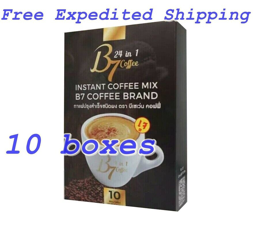B7 Instant Coffee Mix 24 IN 1 Weight Control Premium Extract for Health No Sugar