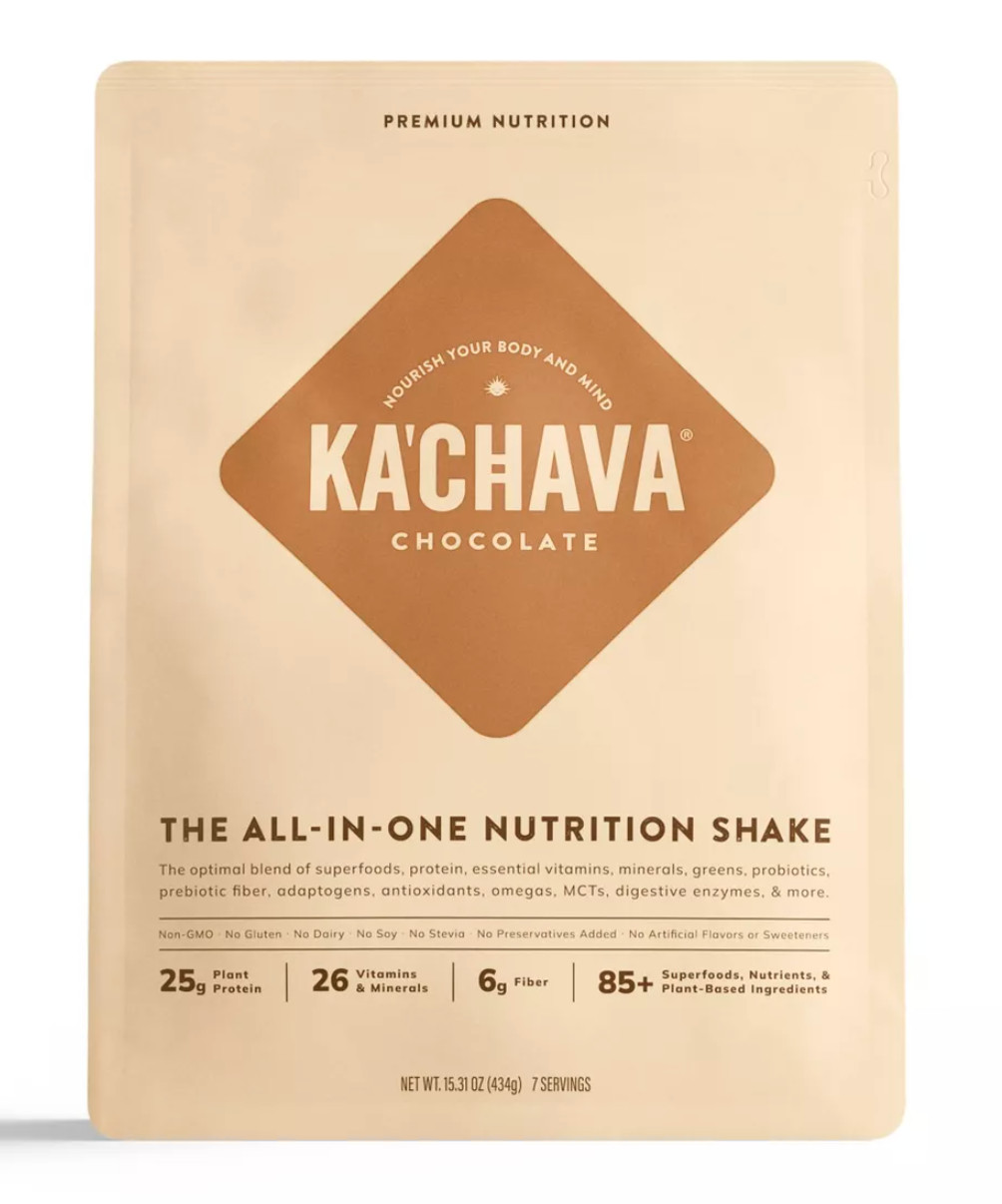 KACHAVA Chocolate THE ALL-IN-ONE NUTRITION SHAKE 15.31oz (434g) Best by 11/2025+