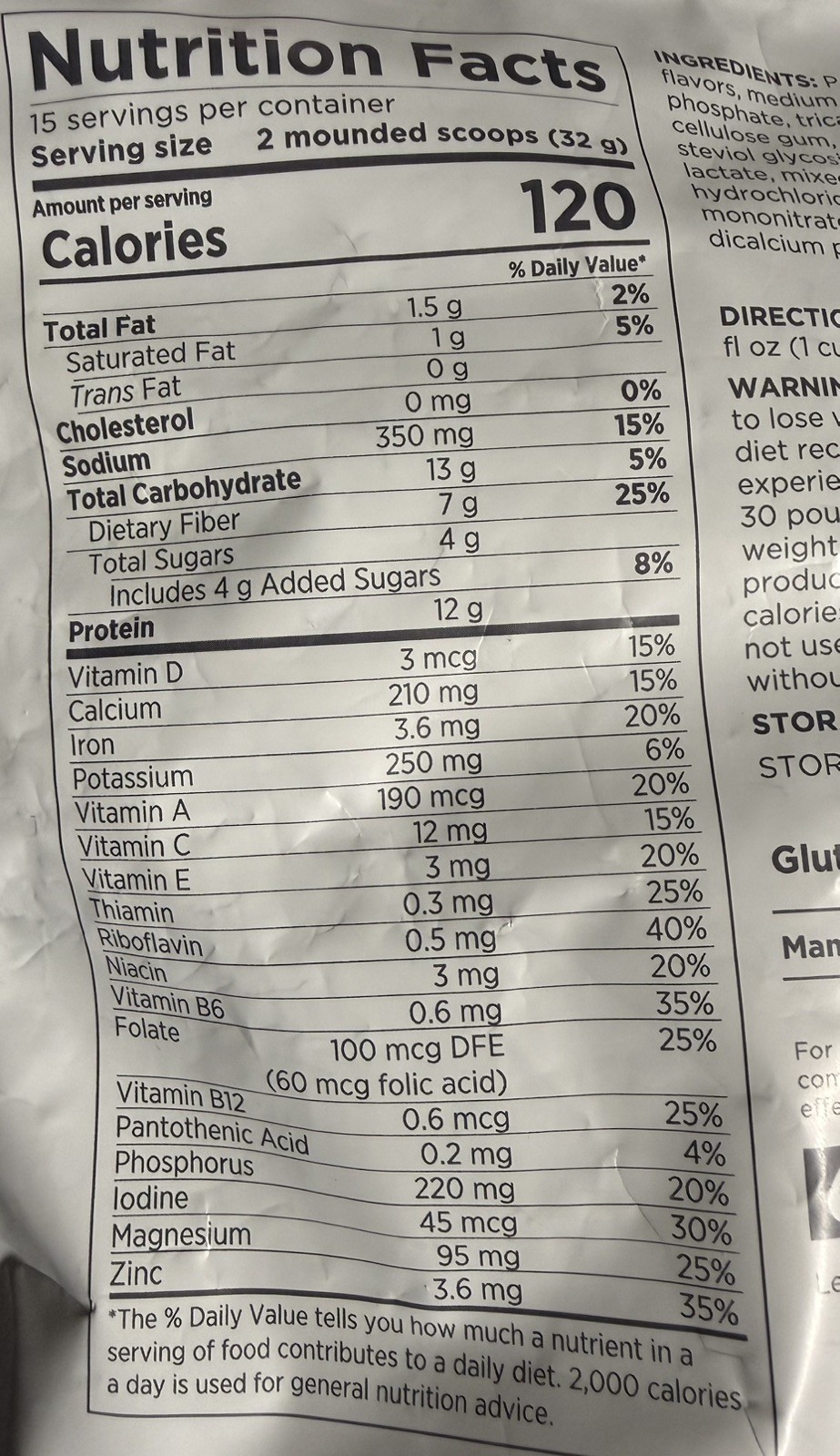 Modere Vanilla Meal Replacement Shake 16.9oz (1.1lb) Vegan Non-GMO Exp: 10/26