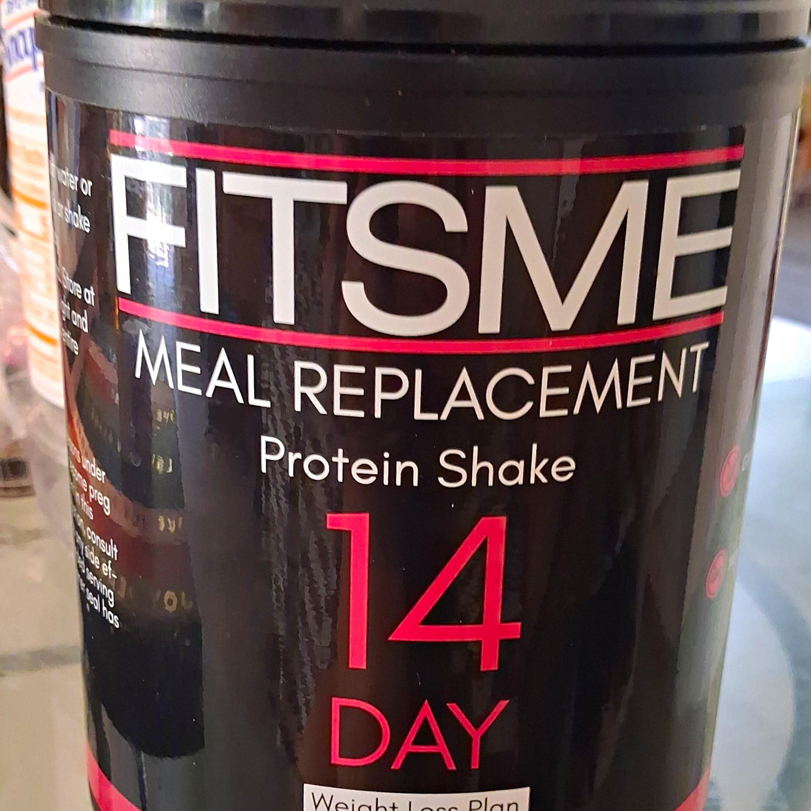 FITSME Strawberry Protein Shake Powder Meal Replacement, 14 Day Weight Loss Plan