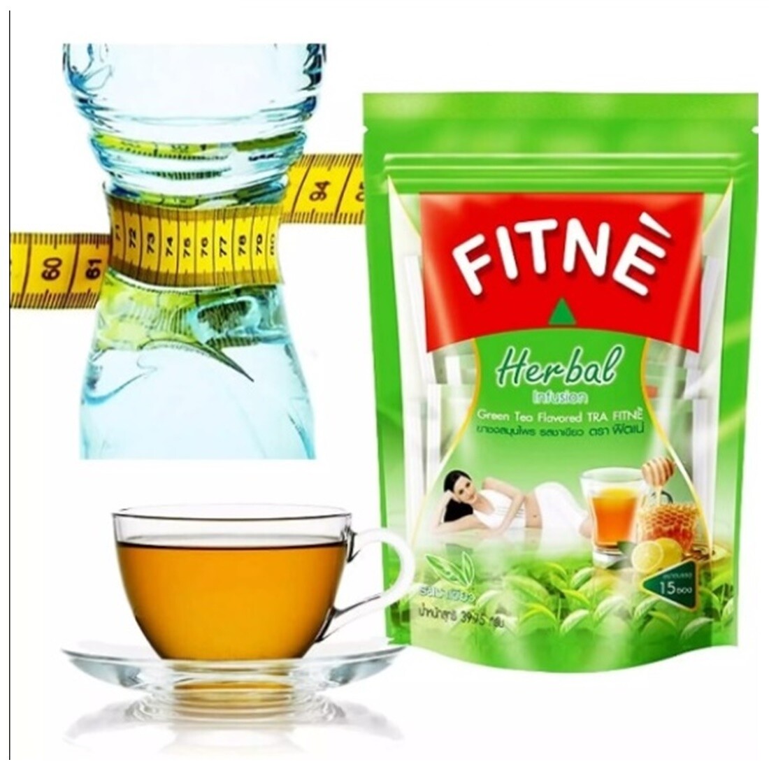 Fitne Natural Herbal Infusion Tea Weight Green Diet Detox Slim Laxative 2 x Bags