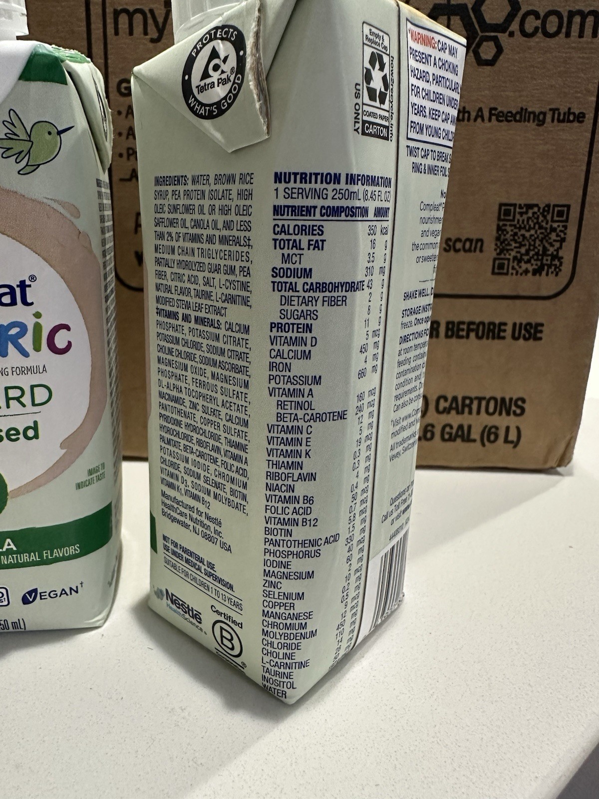 Nestle Compleat Pediatric Standard Vanilla Flavor Formula 1.4 (October 2026)