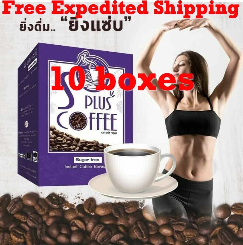 10 S Plus Coffee by Bota-P Drink Fiber Controls Wt. burn fat No Sugar Trans fat