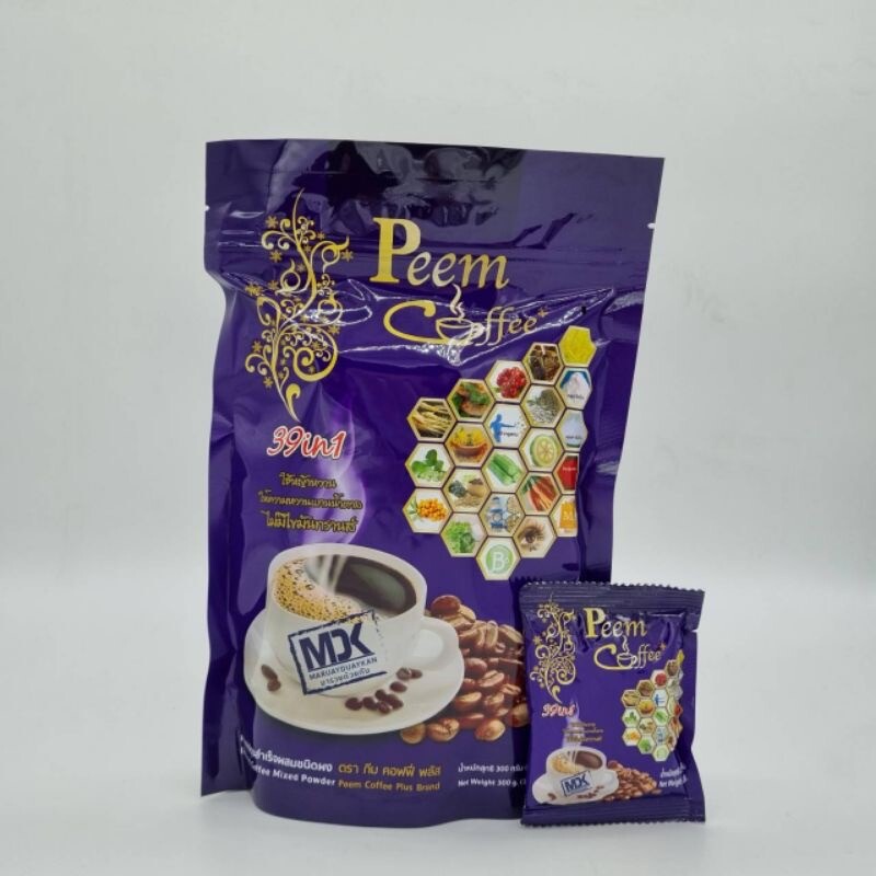 12x Peem Instant Coffee Herbs 39 in 1 Weight Management No Sugar Healthy