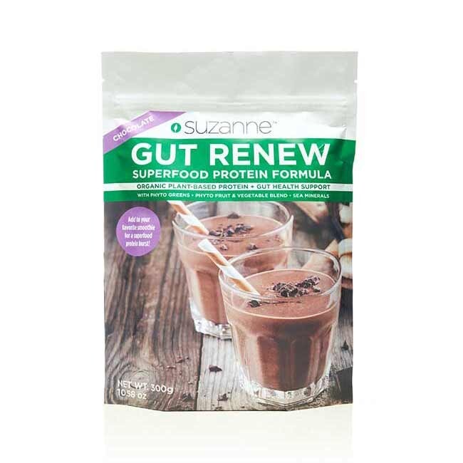 Suzanne Somers GUT RENEW Chocolate Superfood Organic Protein Formula Gut Health
