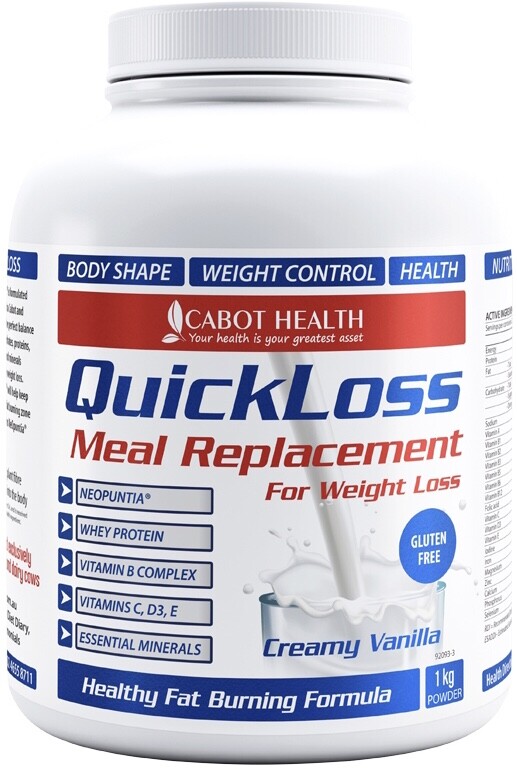 QuickLoss Meal Replacement Creamy Vanilla 1kg Cabot Health