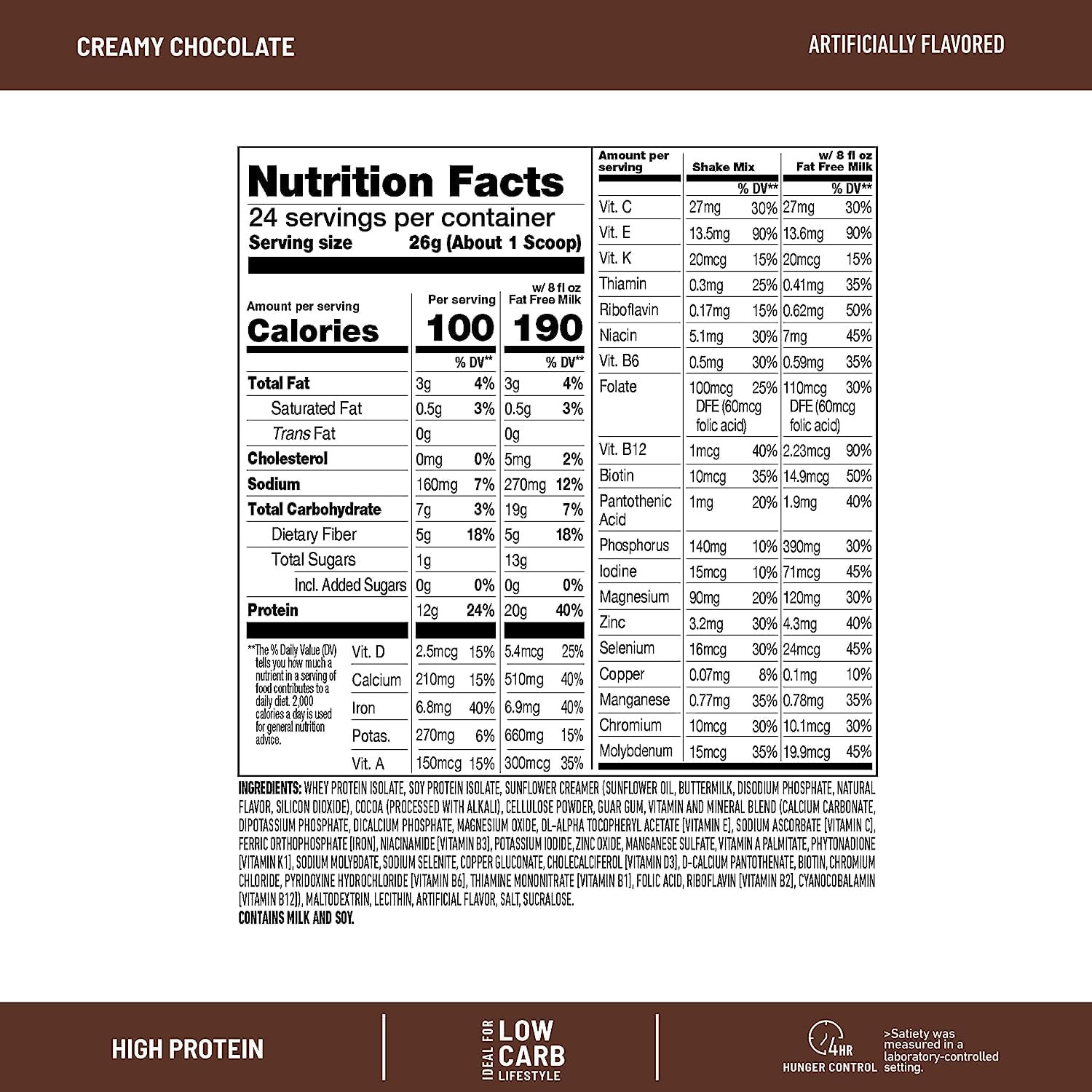 High Protein Meal Replacement Shake Powder, 12 Servings (Pack of 2), Advanced…