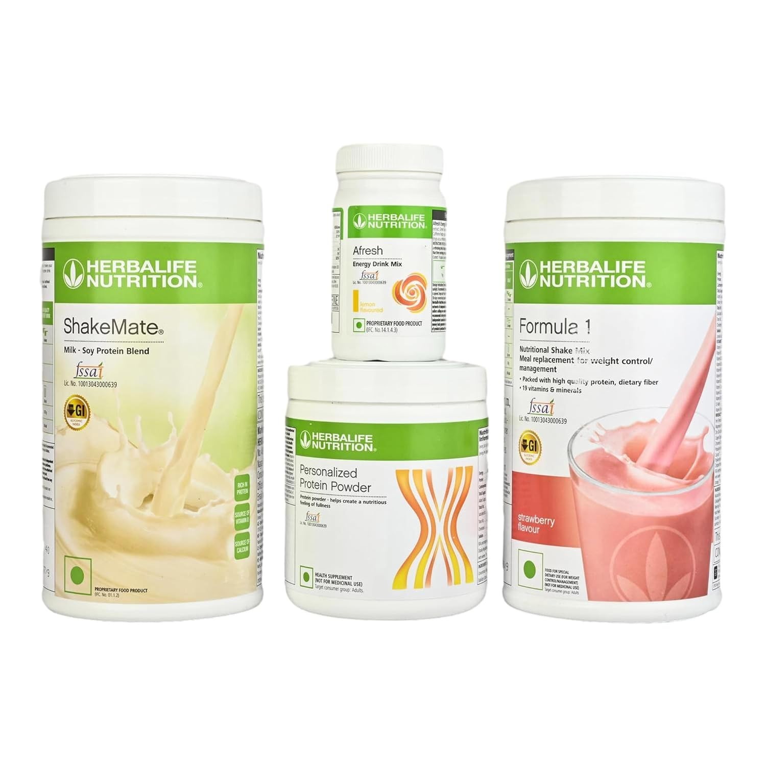 Herbalife Nutrition Weight Loss Combo Shakemate +Formula 1 + Protein + Afresh