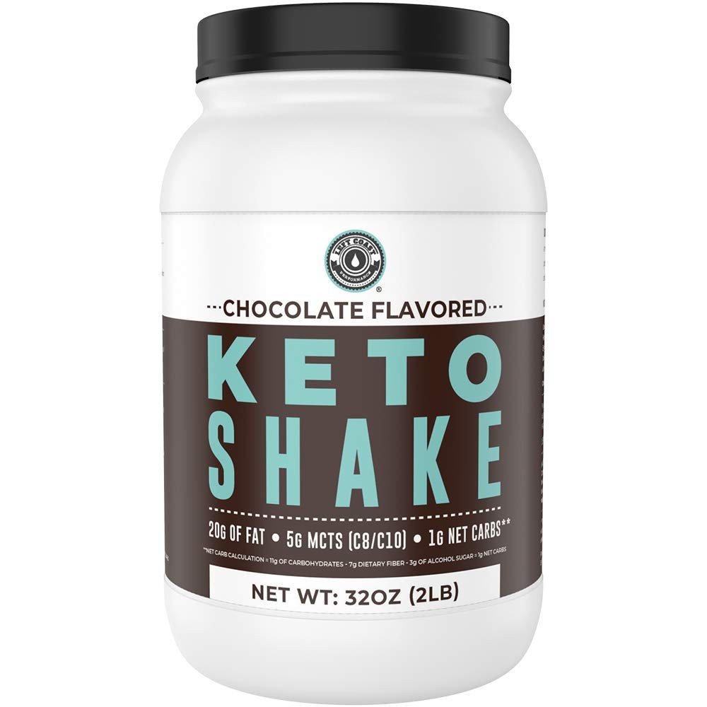 Keto Meal Replacement Shakes, Chocolate, 2lbs, Low Carb Keto Protein Shake Mi…