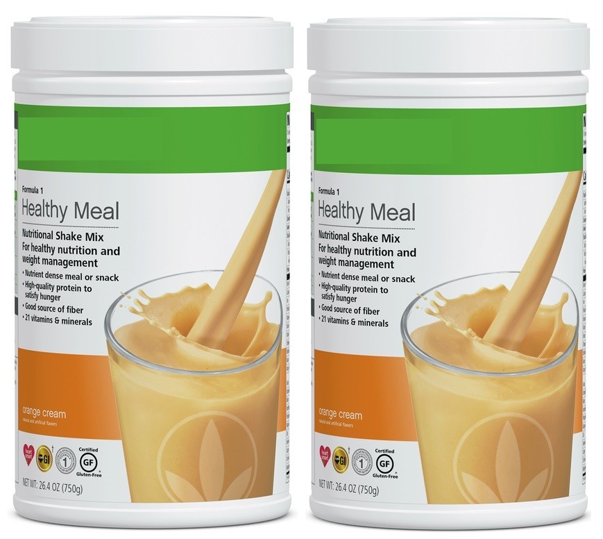2X Formula 1 Healthy Meal Nutritional Shake Mix Orange Cream 750 g