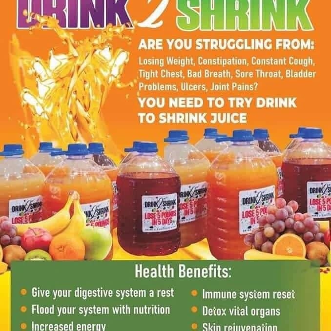 Drink2Shrink Lose 5 lbs In 5 Days 4 Weeks Supply DIY Assorted Flavors Free Shipp