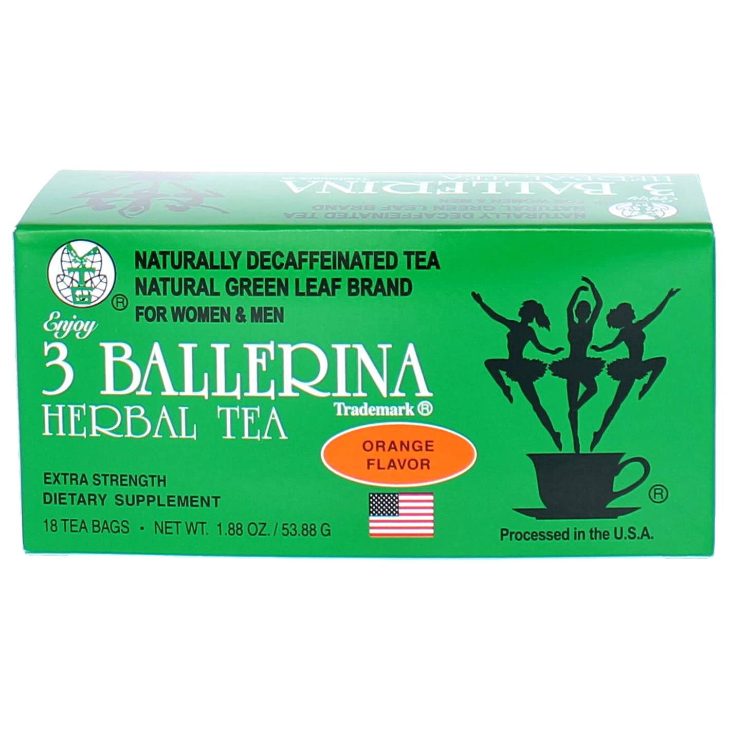 3 Ballerina Tea Extra Strength 18 Count Diet Drink for Weight Loss 4 oz