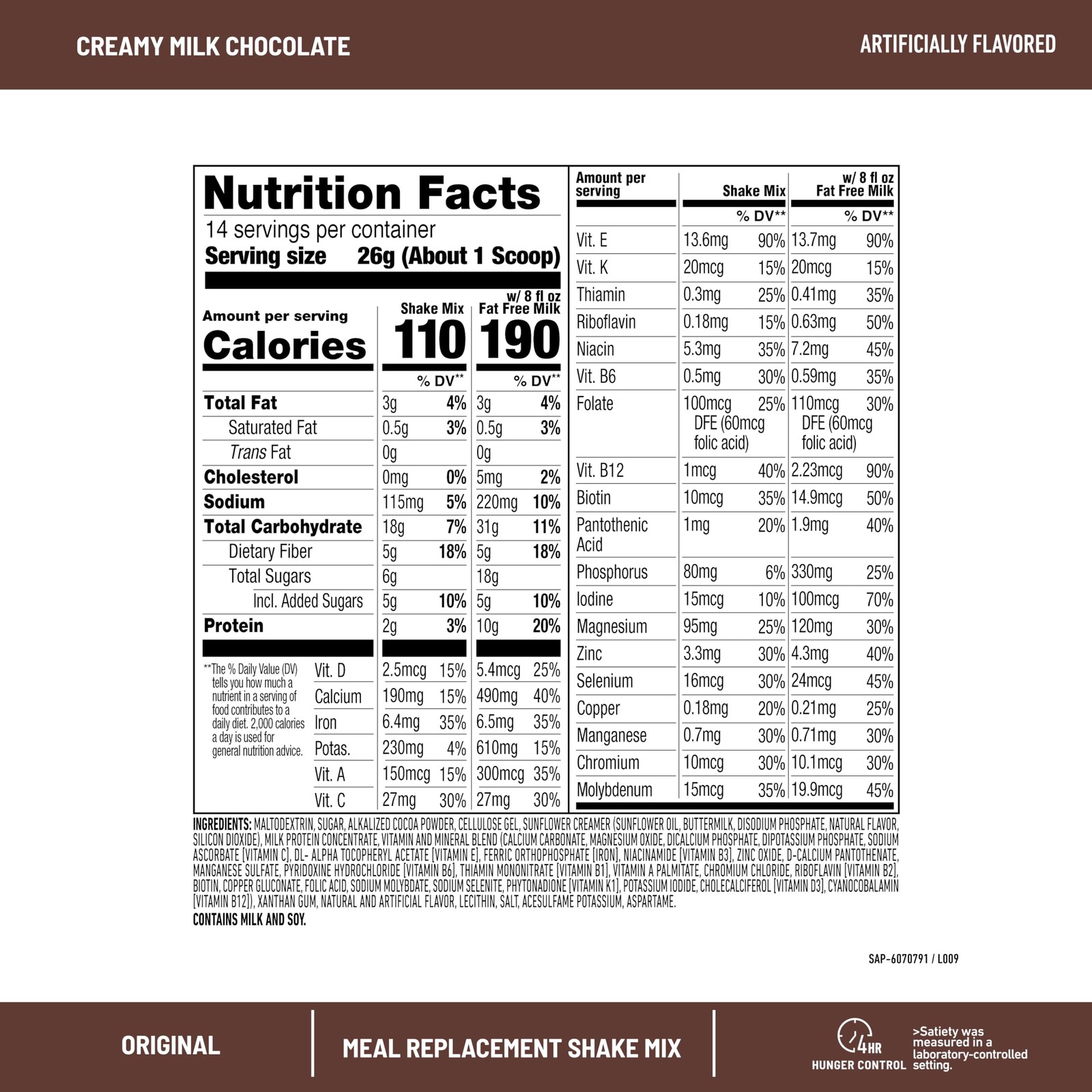 SlimFast Original Meal Replacement 12.83 Ounce (Pack of 3), Milk Chocolate