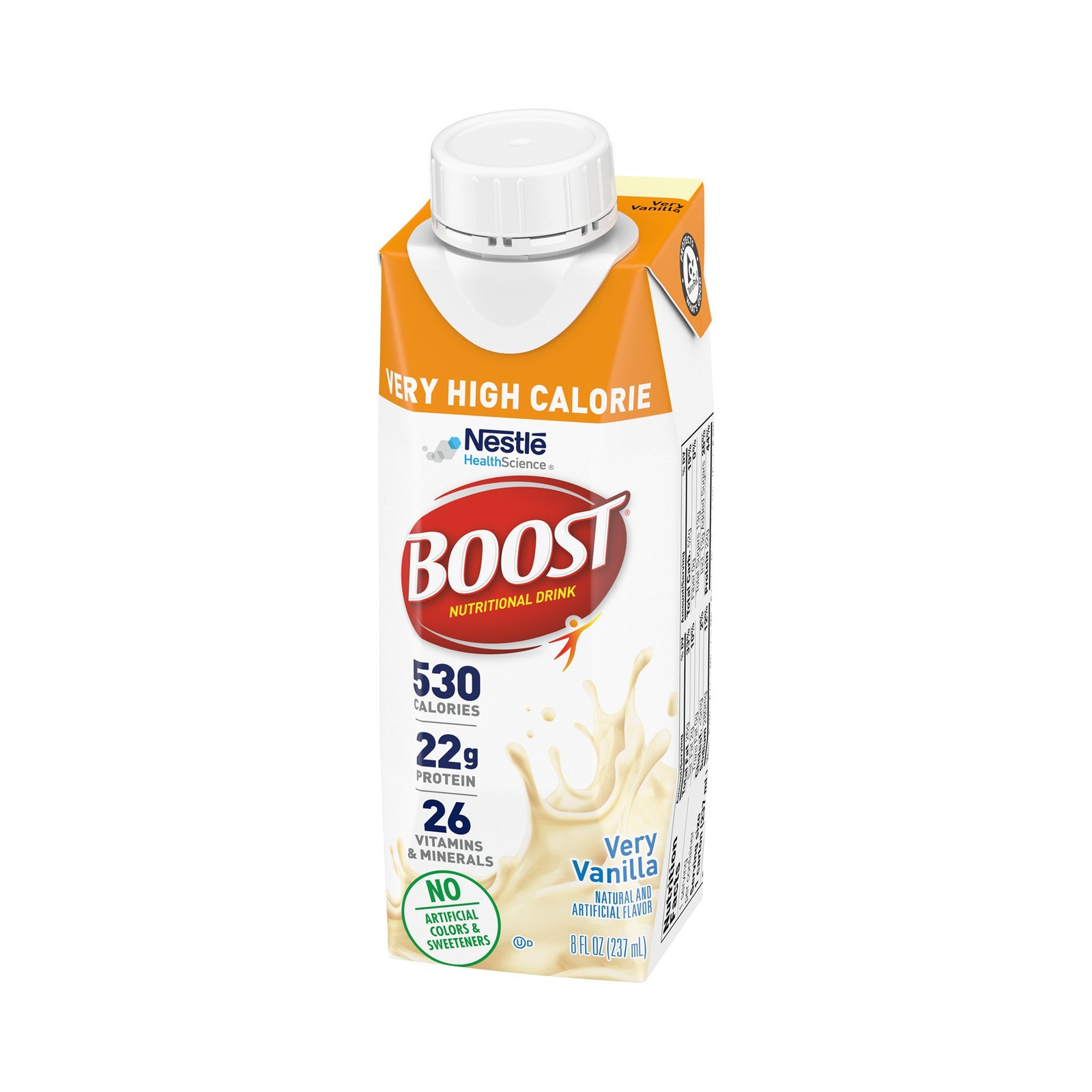 Nestlé Boost Very High Calorie Nutritional Drink Very Vanilla – 8 oz 24 Count