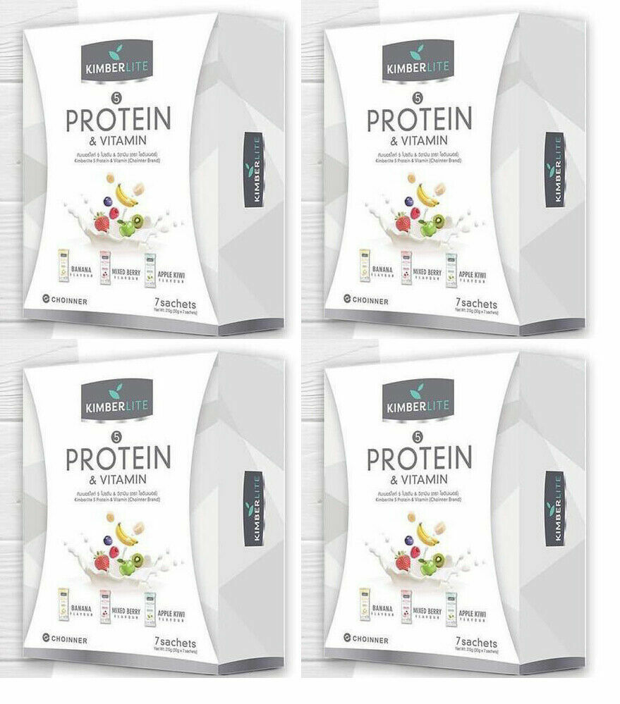 4X Kimberlite 5 Protein Vitamin Shake Drinks Fruit Flavor Muscle Skin Healthy