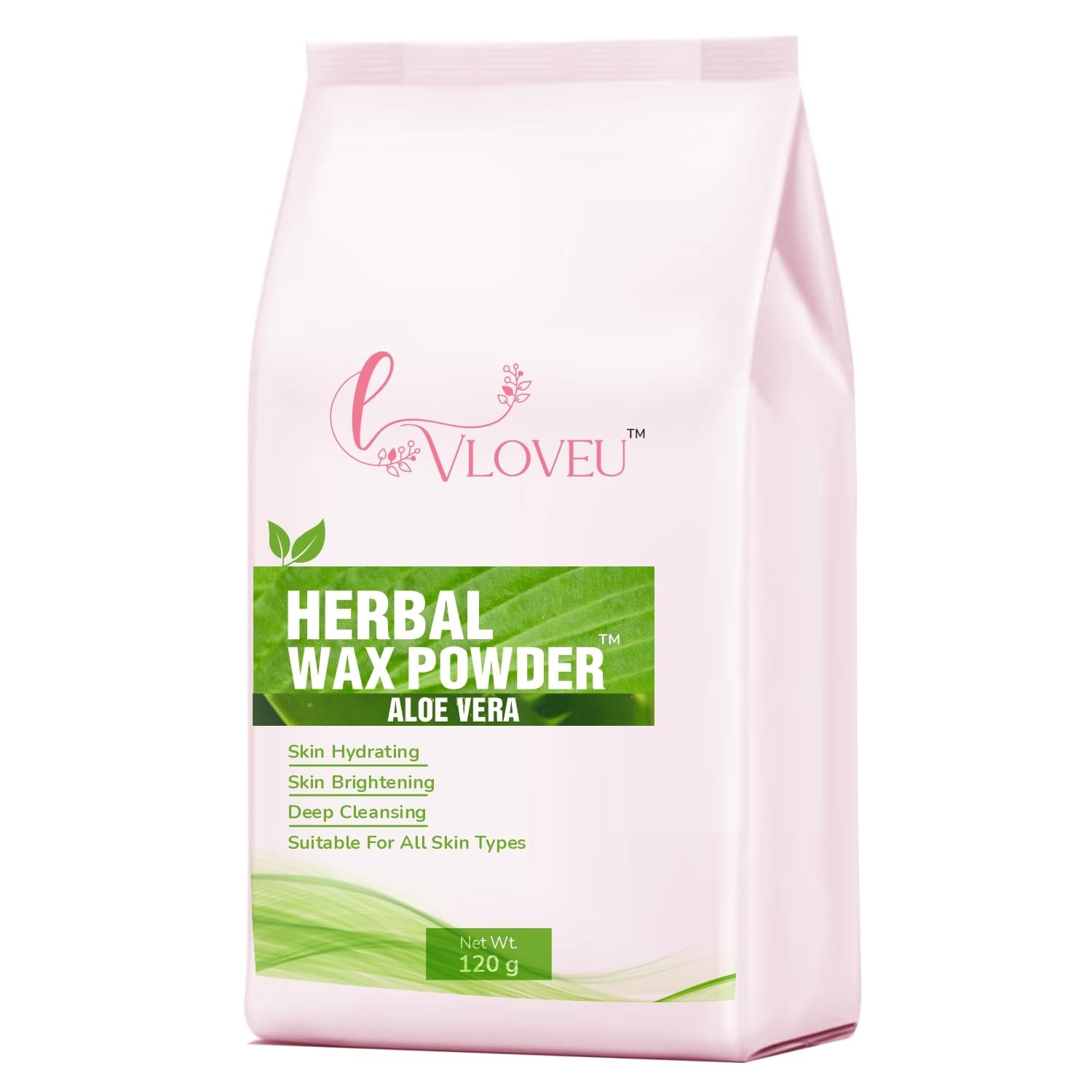 Vloveu Wax Powder 120g Aloe Hair Removal Full Body