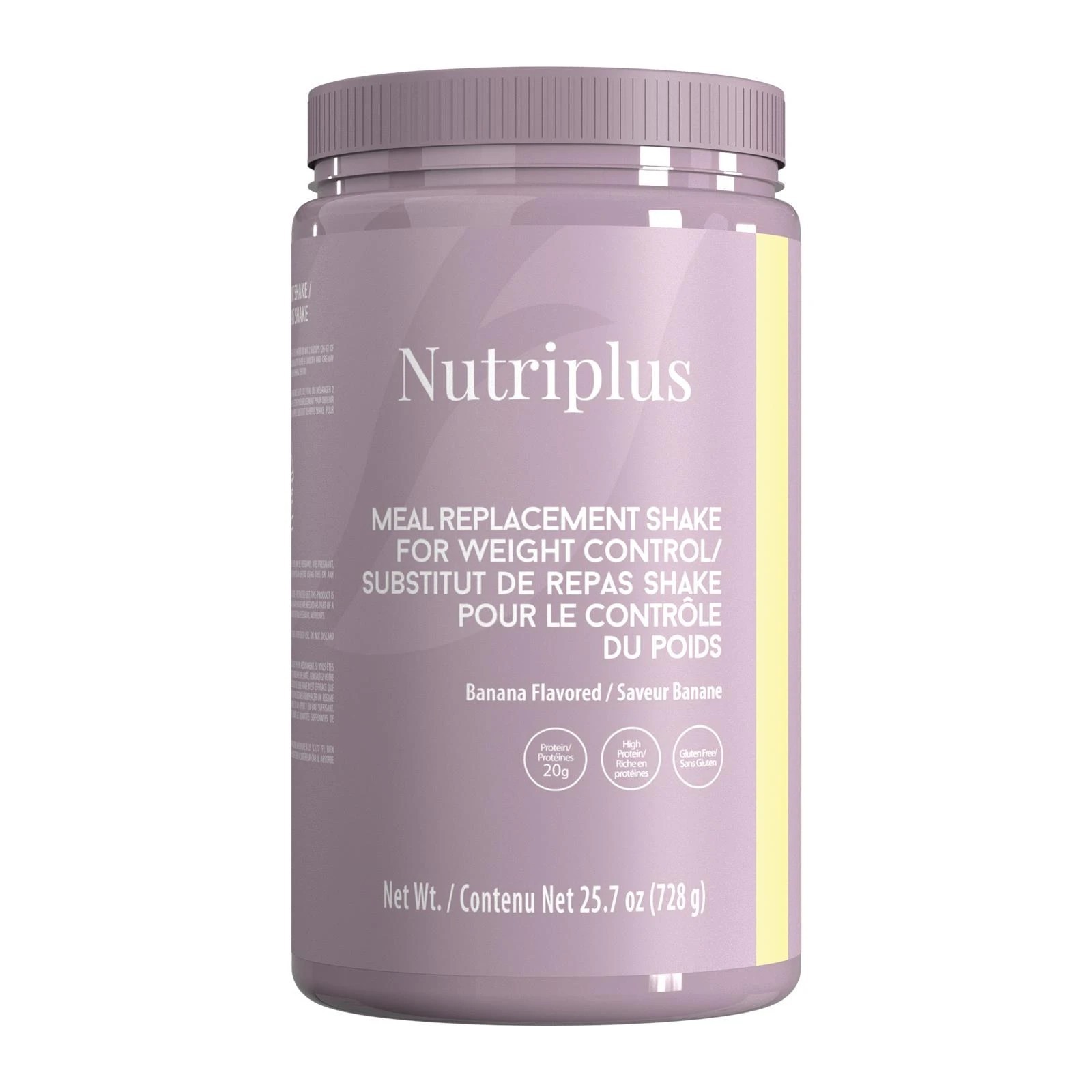 MEAL REPLACEMENT SHAKE BANANA FLAVORED NUTRIPLUS FARMASi 25.7 oz
