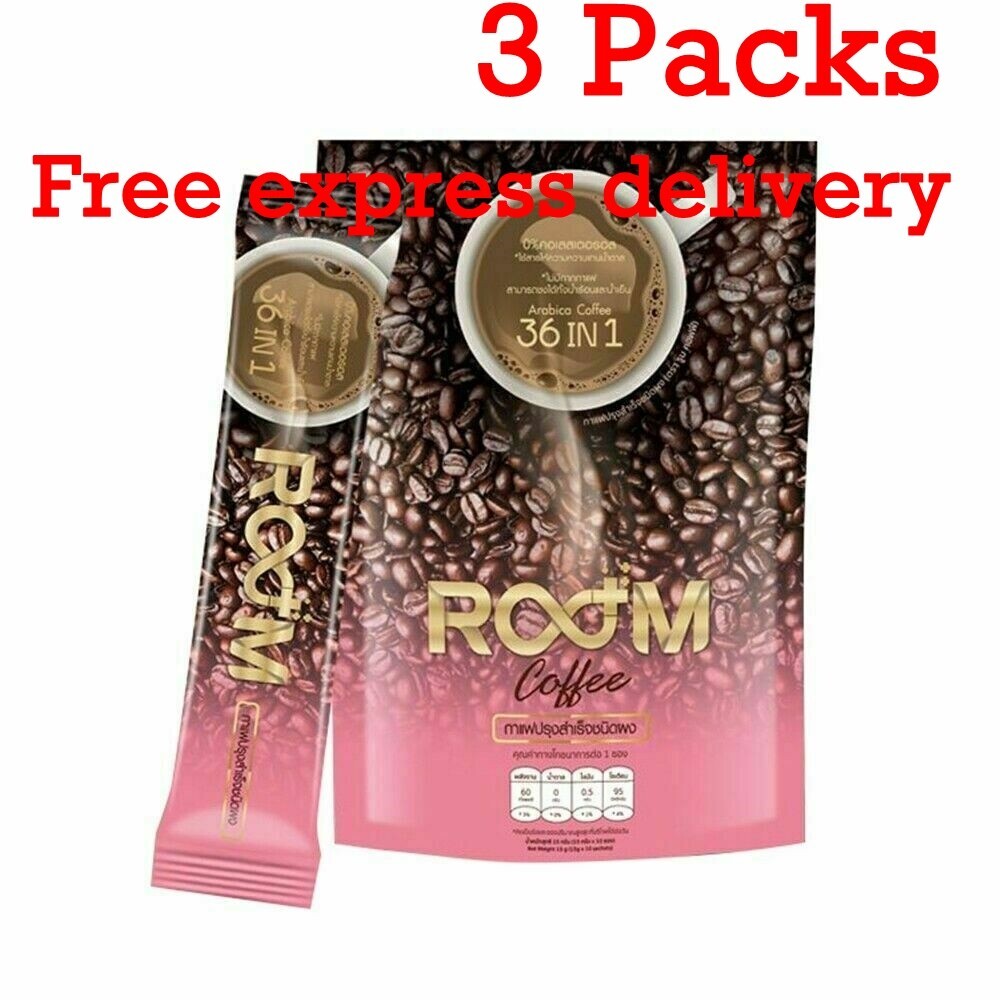 3 Room Coffee 36 in 1 Drink Weight Control Detox Boost Burn 0% Trans-fat Sugar