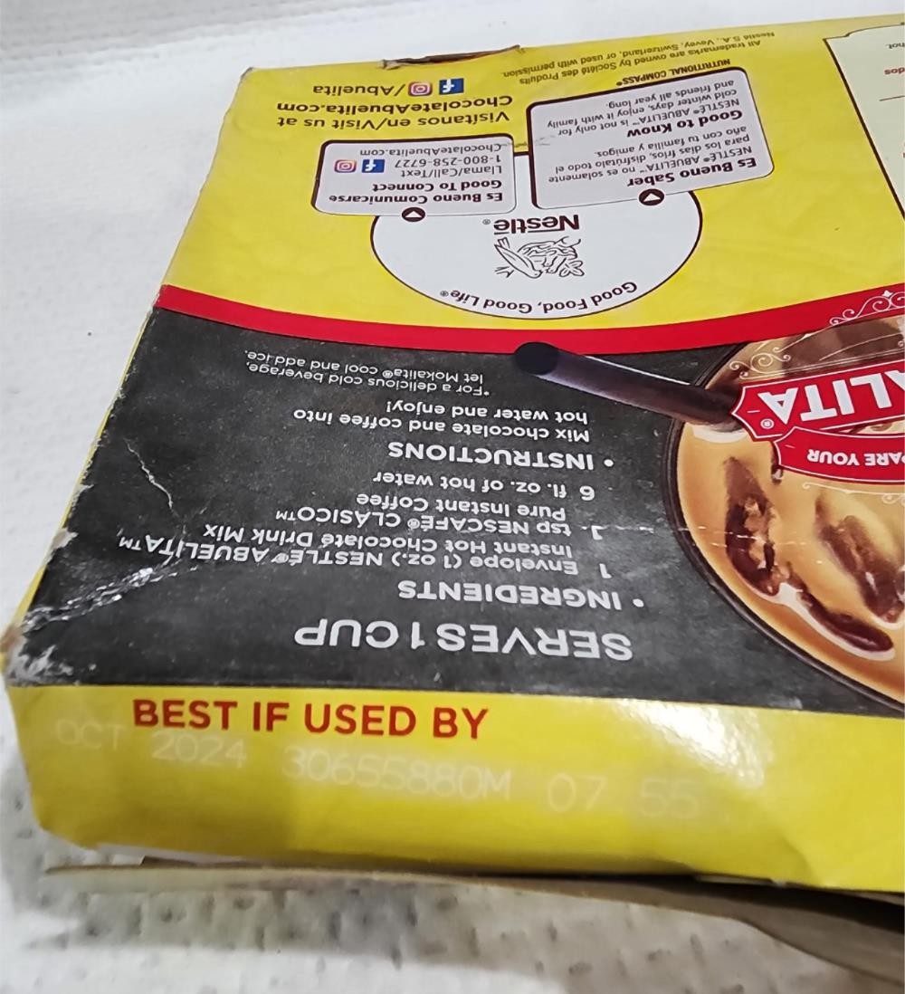 Abuelita Mexican Style Instant Hot Chocolate Drink Mix BB 10/24