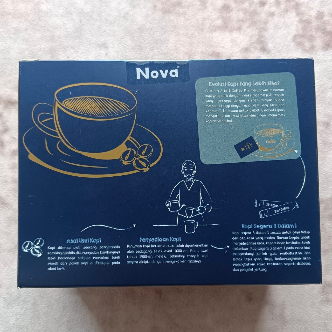 Nova Sustinex 3in1 Low GI Coffee Diabetic Friendly Premium Healthy Arabica Blend
