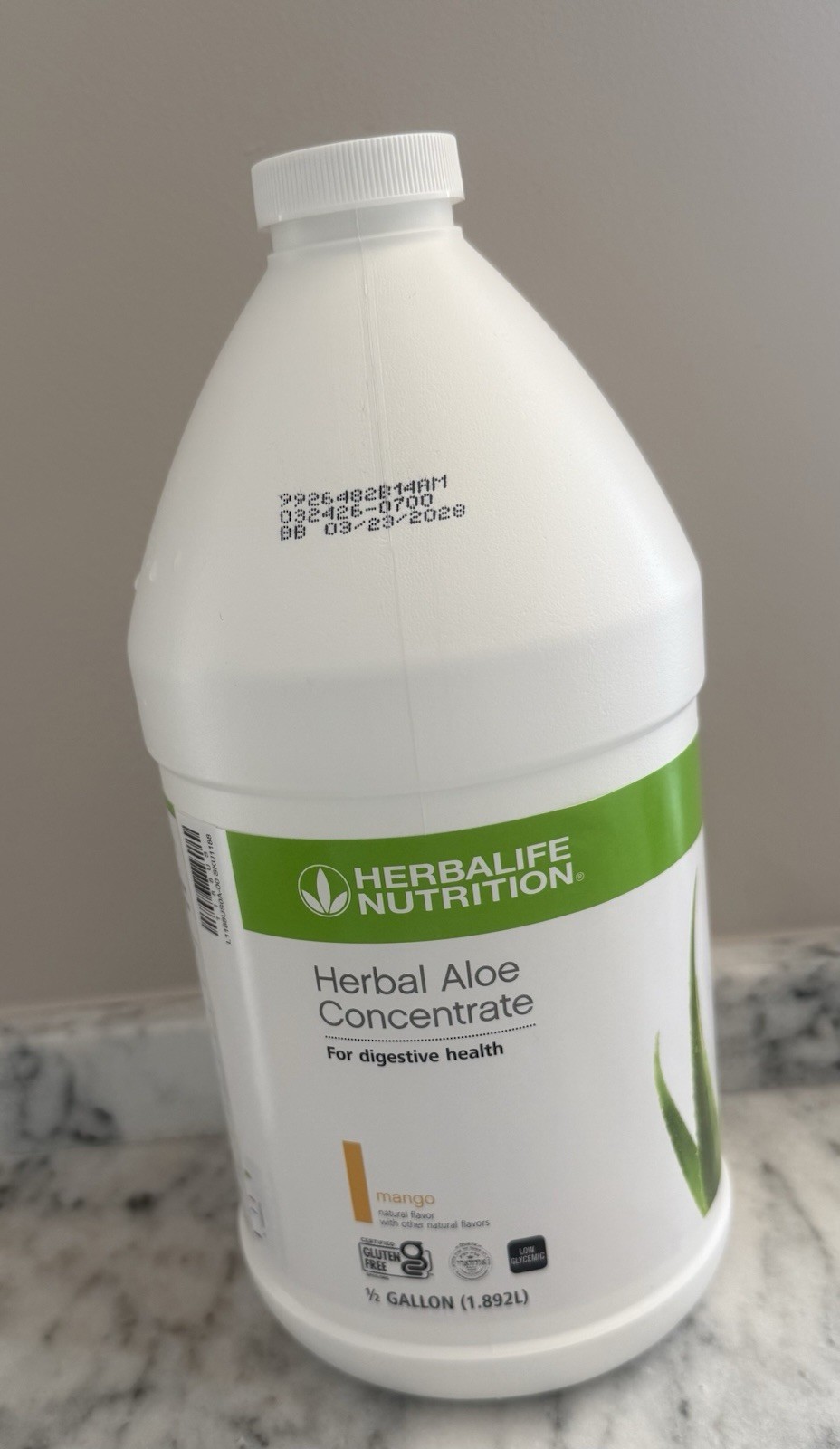 Herbal Aloe Concentrate Mango Flavor 1/2 Gallon