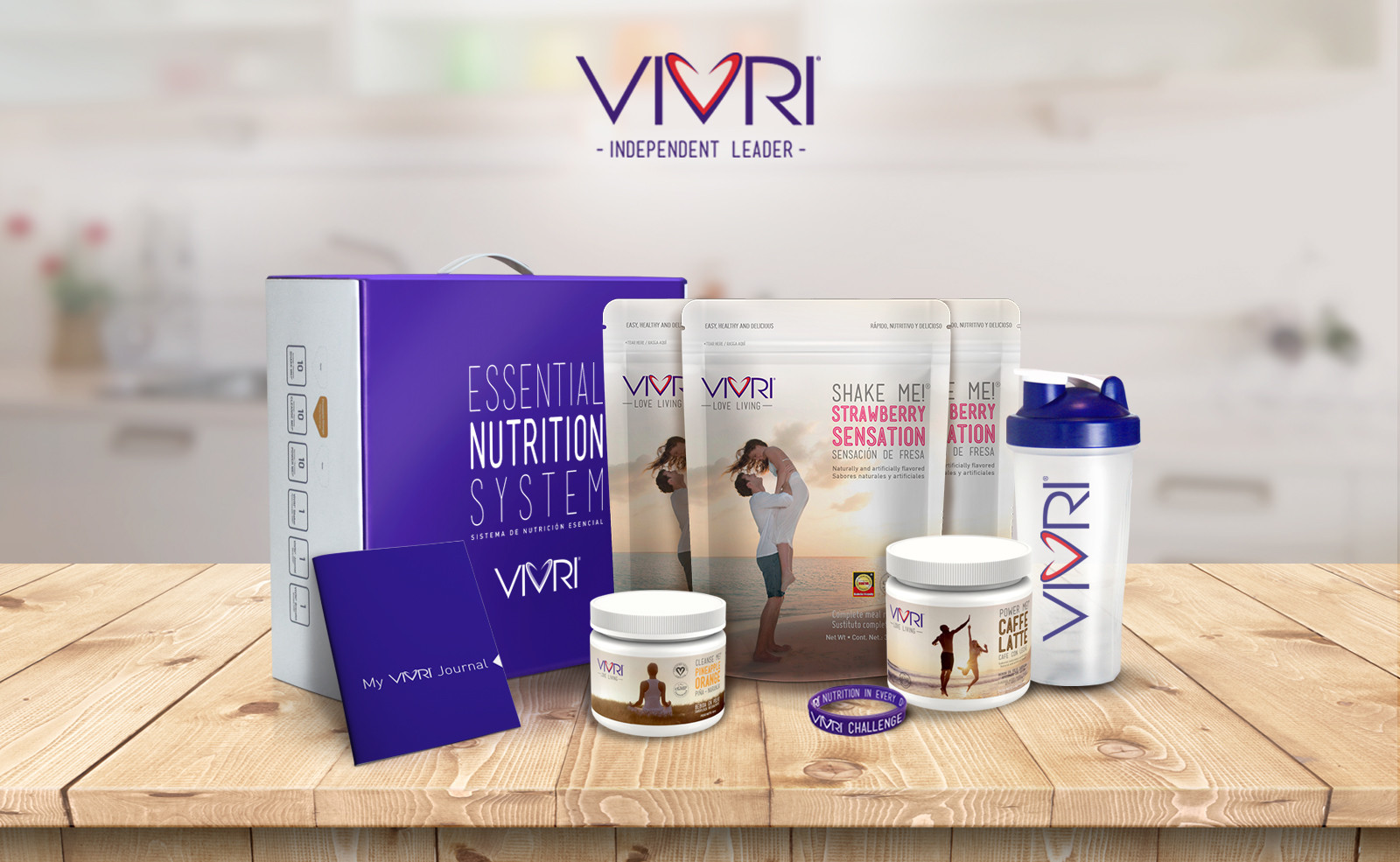 VIVRI® 30 DAY CHALLENGE:STRAWBERRY SENSATION, CAFFE LATE, PINEAPPLE