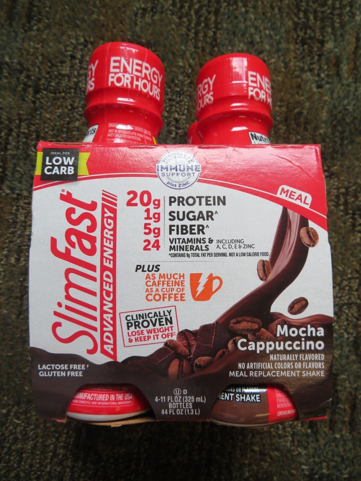 (4) SlimFast Advanced Nutrition Meal Replacement Shake Creamy Chocolate 11 Oz Ea