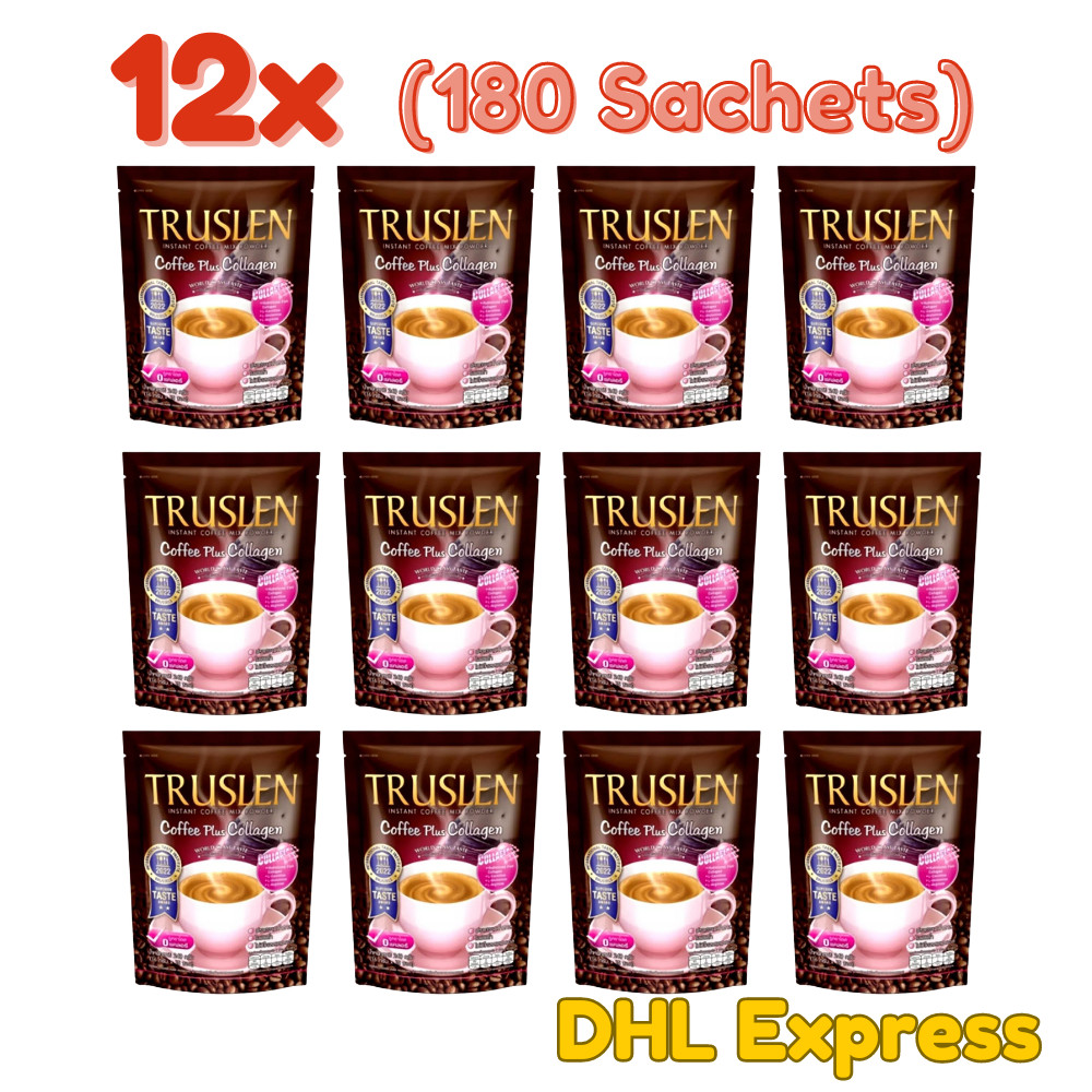 12 Truslen Coffee Mix Plus Collagen Weight Loss Sugar Free Low Fat Slimming Body