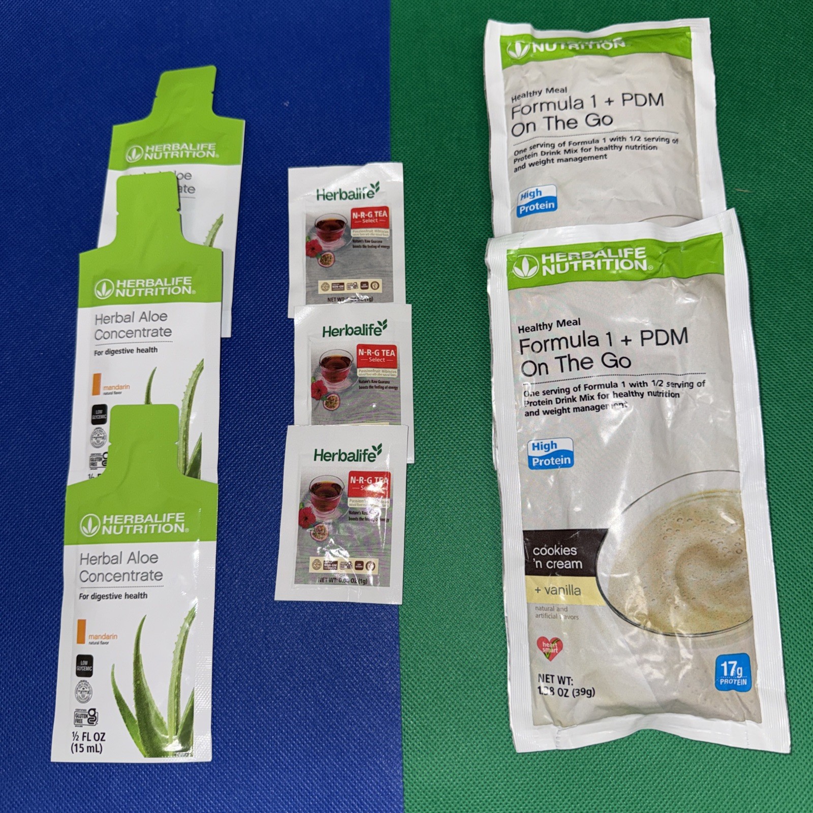 Herbalife Trial Pack 2X Formula 1 + PDM Meal, 3X Aloe, 3X NRG Tea