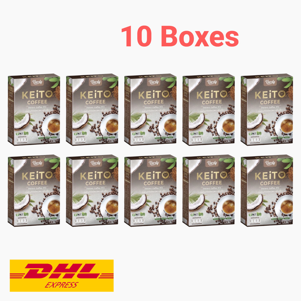 10x Vardy Keito Coffee Keto Instant Mix No Trans Fat Weight Management Control