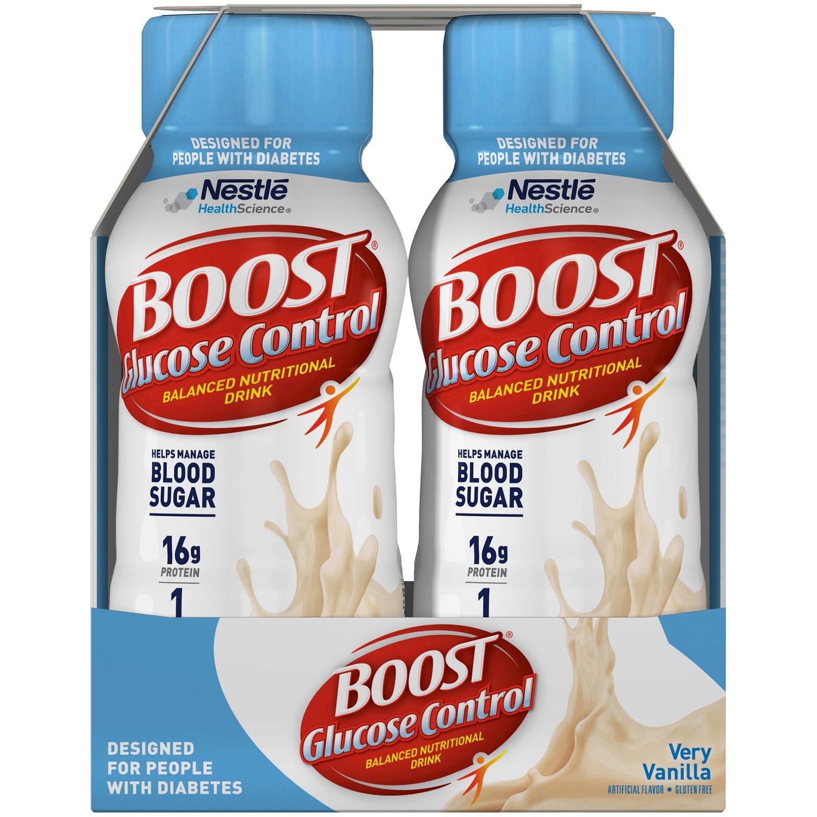 Nestle Boost Glucose Control Balanced Nutritional Drink Very Vanilla 8 oz 6 Ct