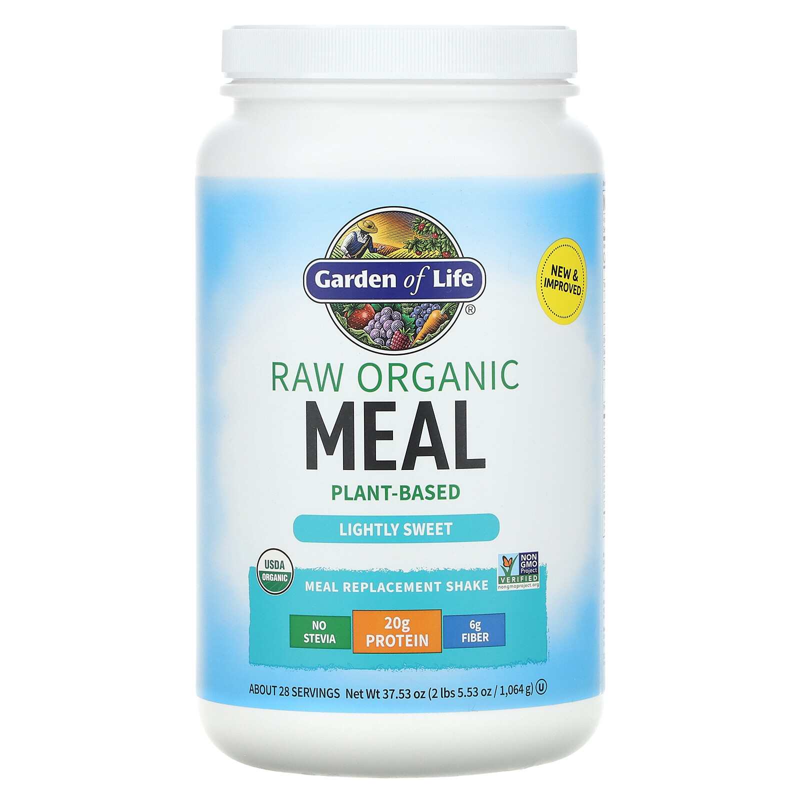 Garden of Life, RAW Organic Meal, Organic Shake Meal Replacement, 2.28 lbs