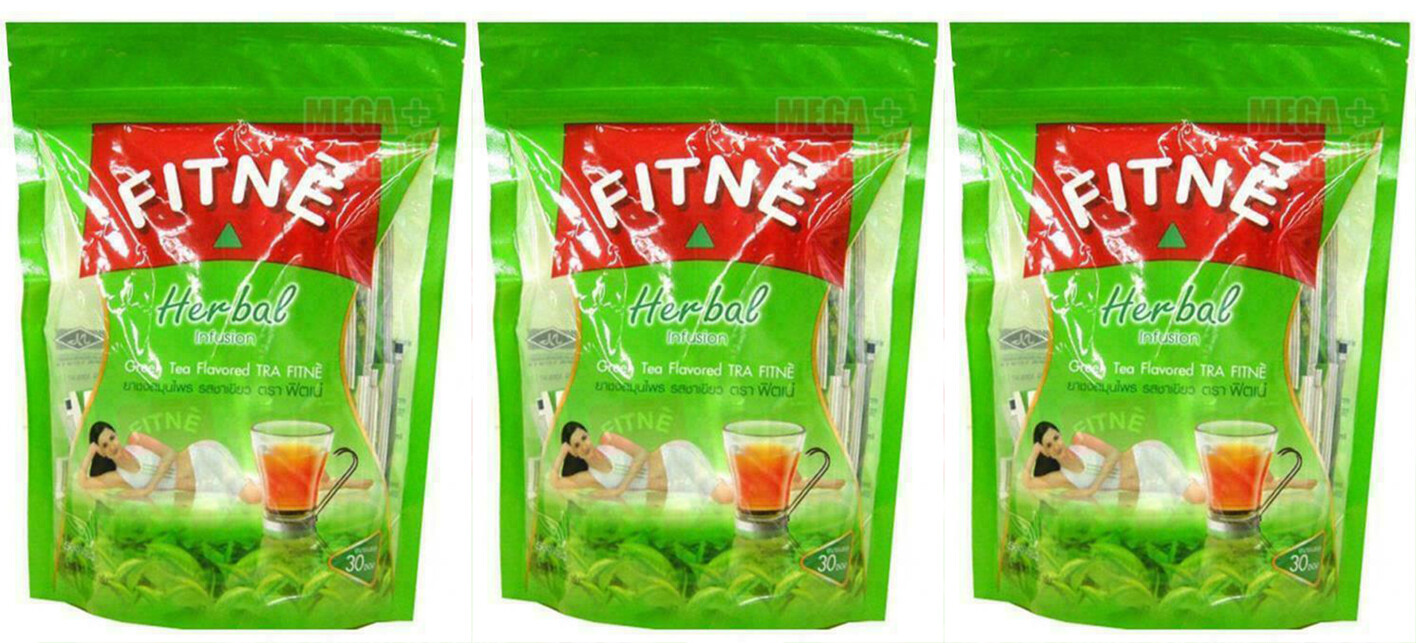 3 x FITNE HERBAL GREEN TEA 100% Natural SLIMMING WEIGHT LOSS DIET 30 Teabags