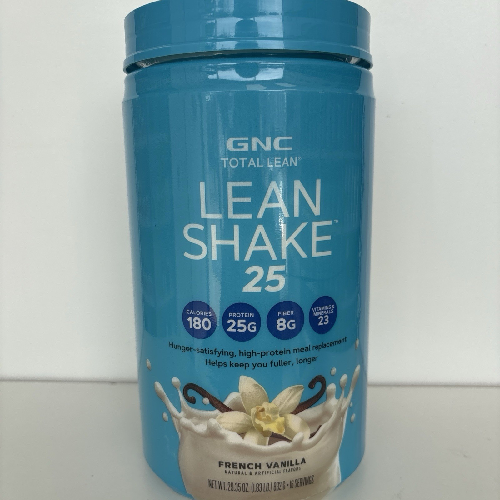 GNC Total Lean Shake 25 Meal Replacement French Vanilla Exp 6/15/2027