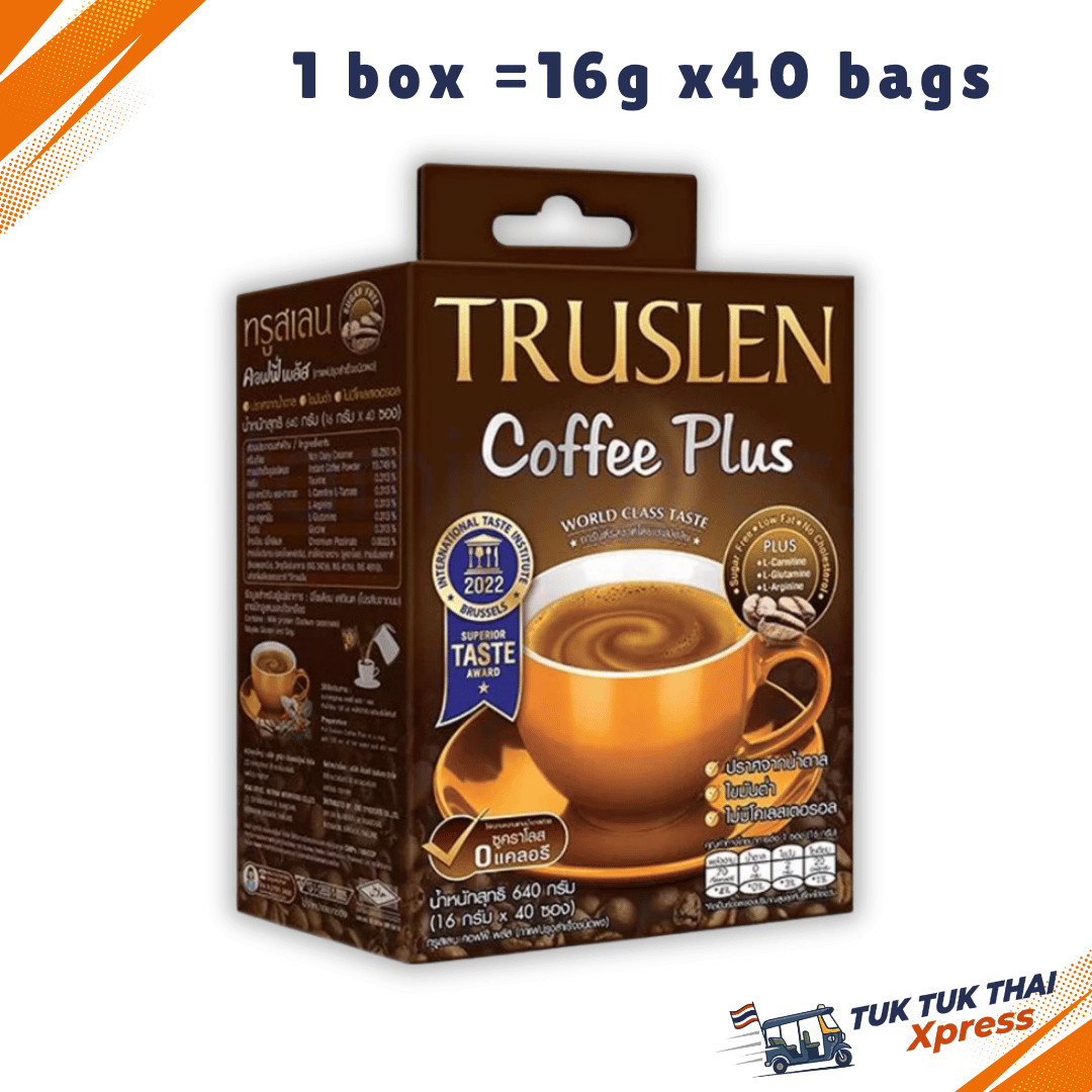 Truslen Coffee Plus Instant Coffee Mix Powder – 16g x 40 Sachets Pack