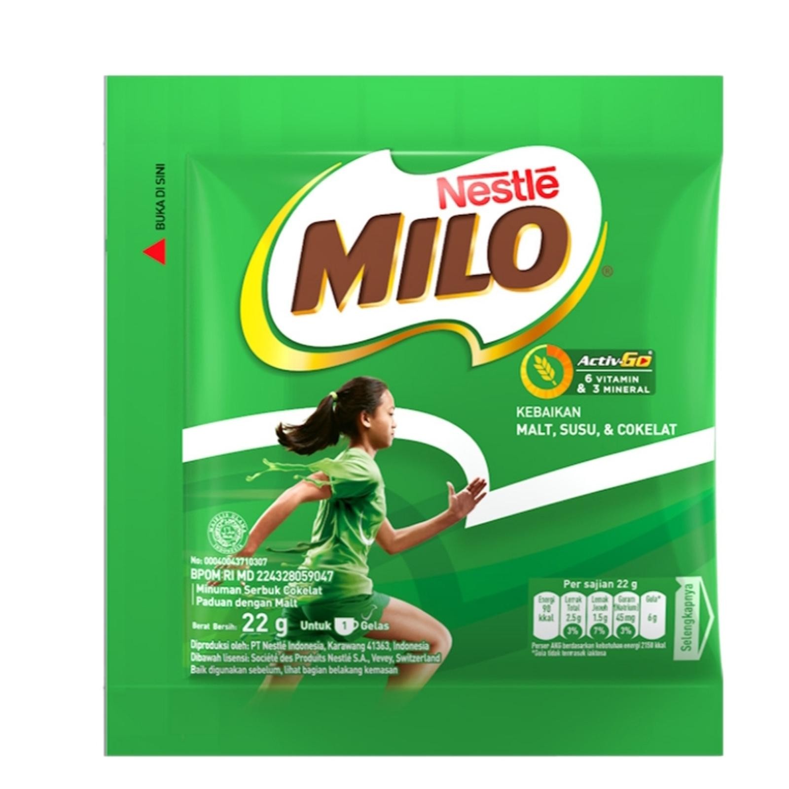 10 x NESTLE MILO ACTIV-GO CHOCOLATE MALT INSTANT 22g FREE SHIPPING US FREE TAX