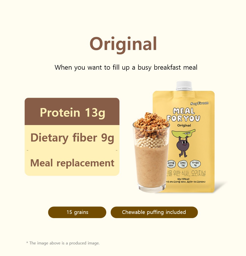 Meal For You Plant-Based Meal Replacement Shake Protein Powder 40g x 7 Pouch