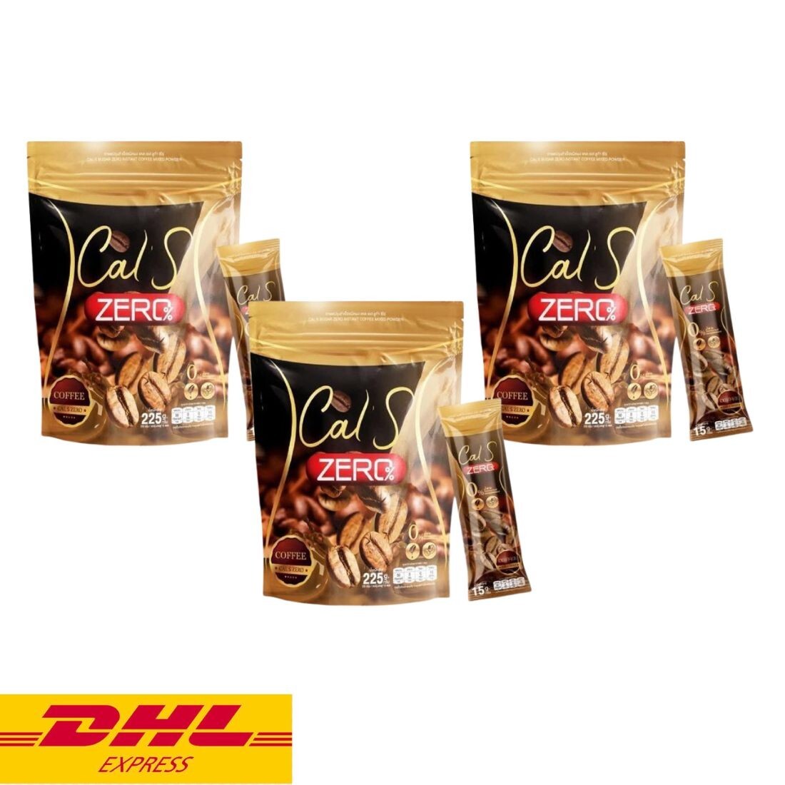 3x Cal S Zero Coffee Instant Powder Mix Drink Control Hunger No Sugar