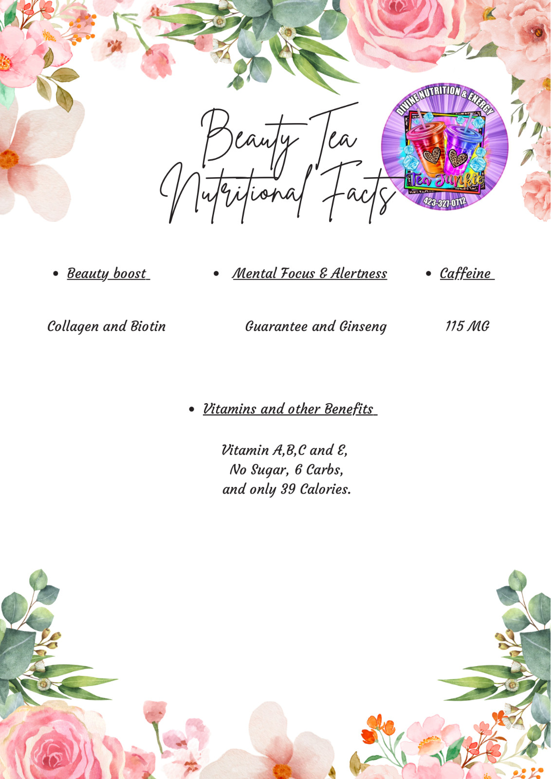 Herbalife Beauty Tea Kits 10 for 80! Free Shipping!