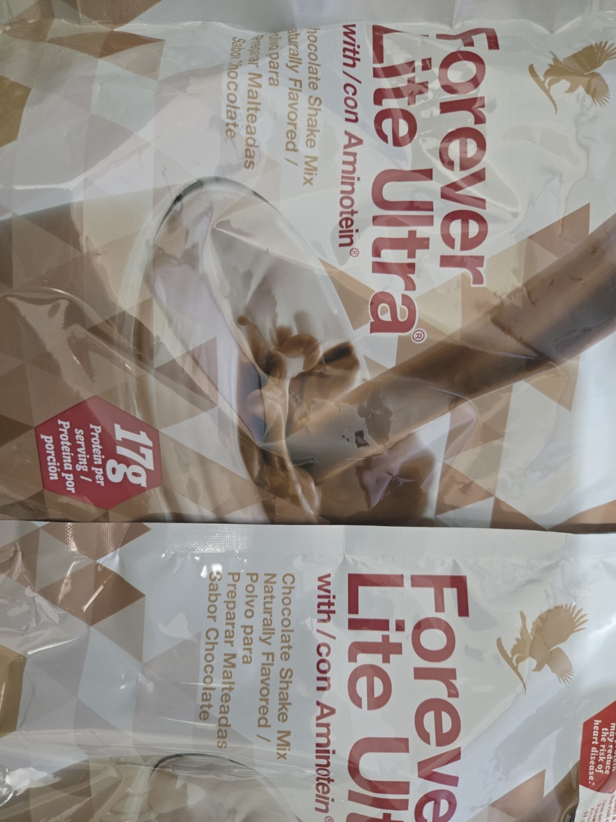 2 PACK – Forever Lite Ultra CHOCOLATE SHAKE MIX with Aminotein FREE SHIPPING