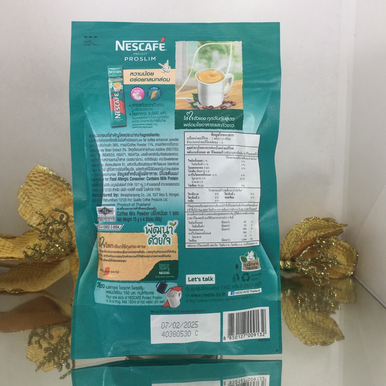 2x Nescafe Protect ProSlim 3in1 Instant Coffee Mix Powder Body Weight Control