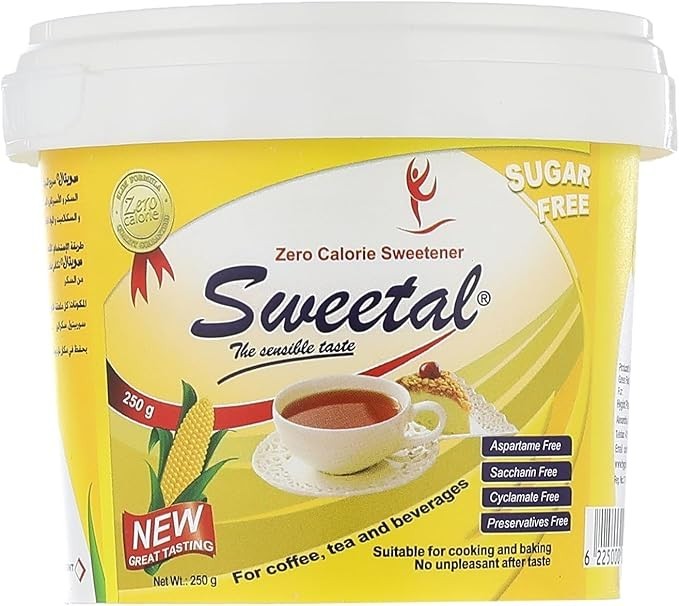 Sweetal Diet Sugar Zero Calorie Sweetner for coffe and tea( 2Packs X 250gm )