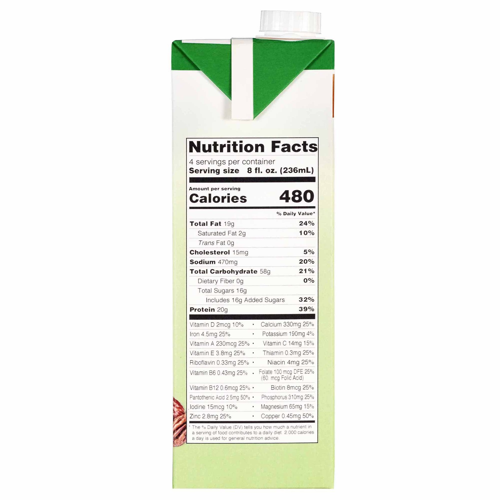 Med Pass 2.0 Oral Supplement Butter Pecan 32 oz Carton
