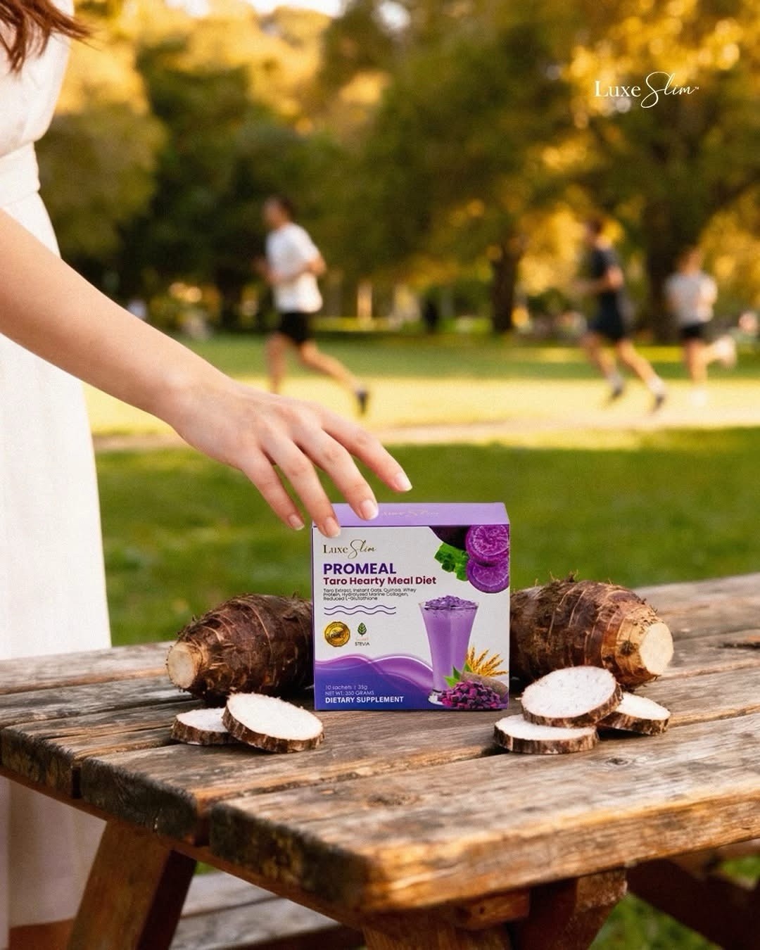 Luxe Slim Promeal TARO Heart Healthy Meal Diet Drink, 10 Sachets