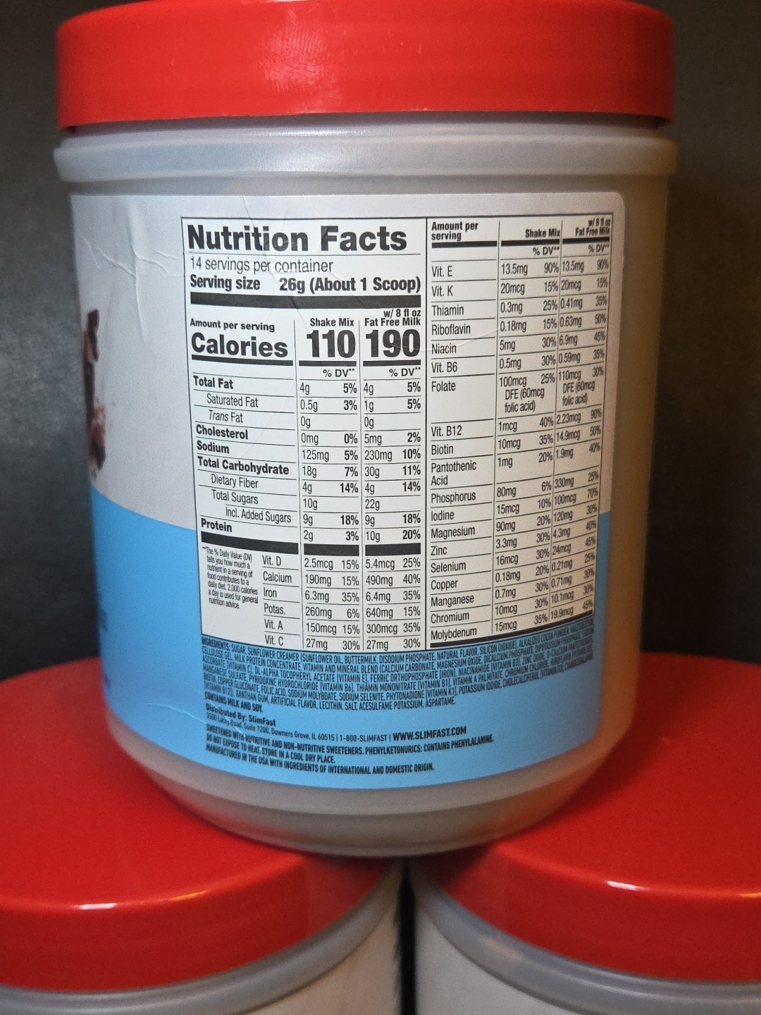 SlimFast 3pk Chocolate Royale Meal Replacement Shake 14 Servs/12.83oz Ea*03/2027