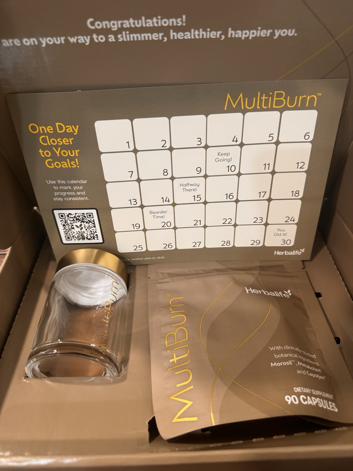 Herbalife MultiBurn™ –Refill 90 Vegan Caps | Metabolism Energy Fat Loss 9/2027