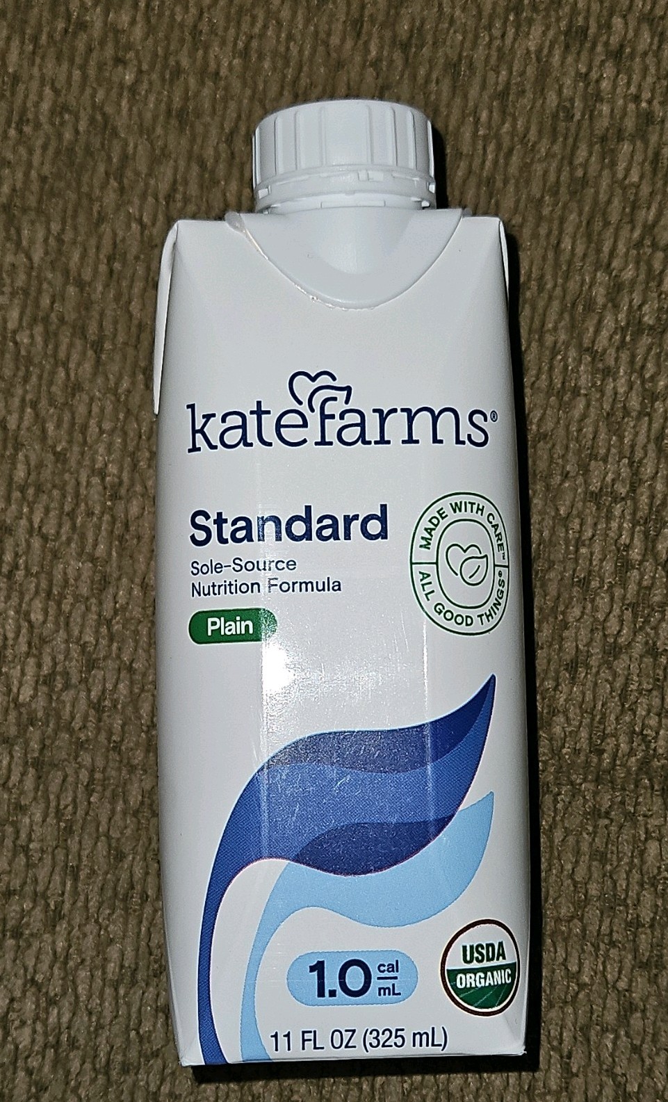 Kate Farms Nutrition Shake Plain 11 fl oz Vegan USDA Organic Dairy-Free