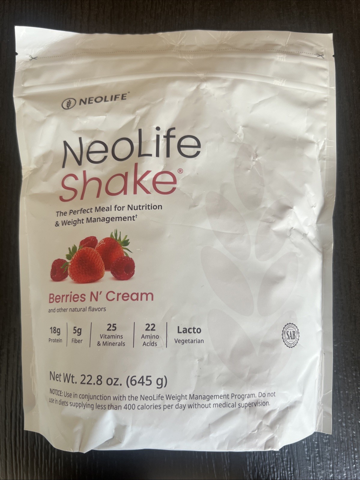 NeoLife Shake BERRIES N CREAM 15 Servings – New/Sealed! Exp 2/2027