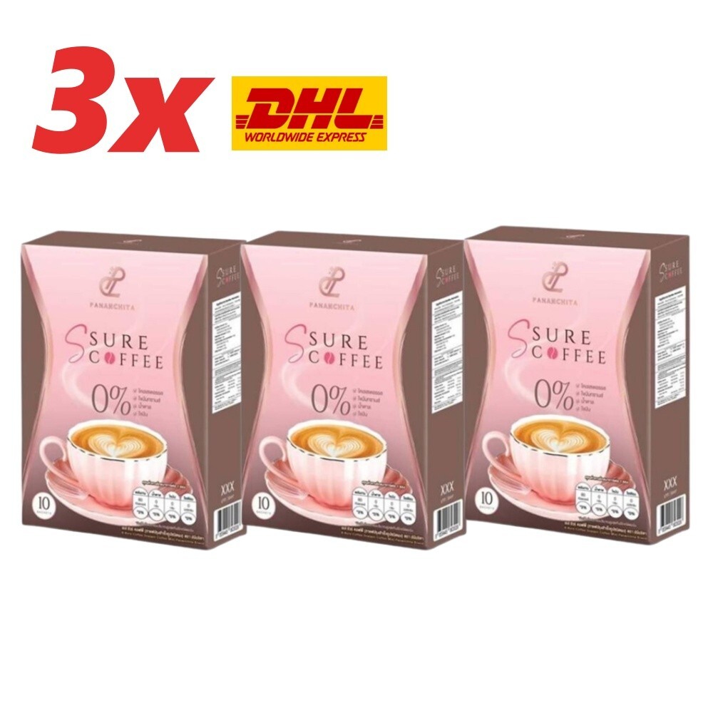 3x S Sure Instant Coffee Pananchita Weight Control Sugar Health Supplements