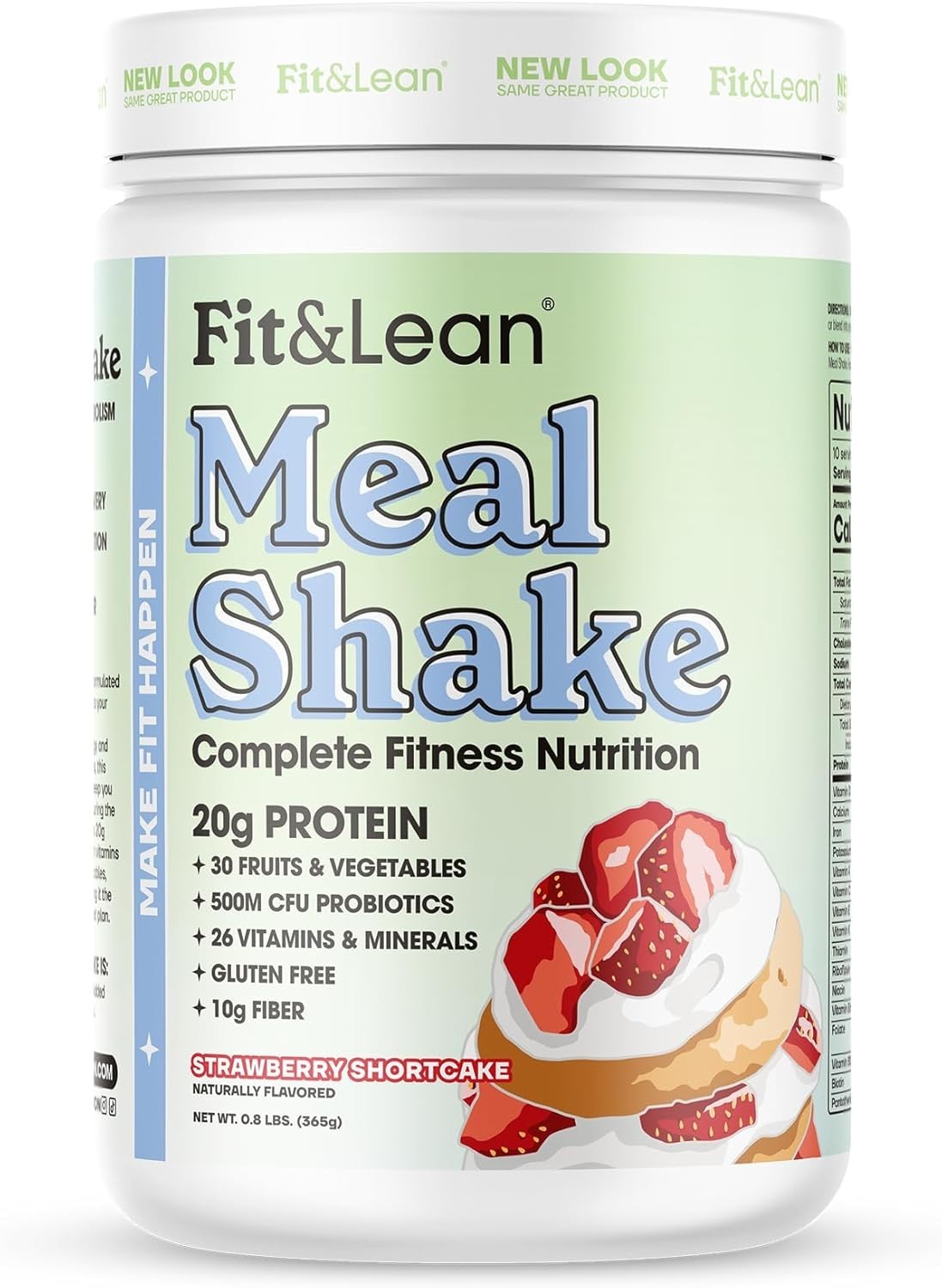 Fat Burning Strawberry Shortcake Meal Replacement – 28 Superfoods & 26 Vitamins